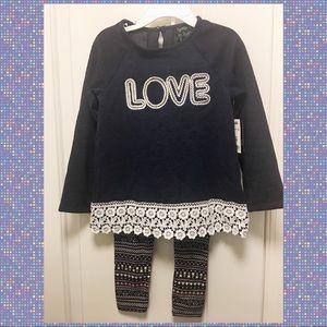 *gifted* NWOT Girls Cynthia Rowley “Love” Outfit
